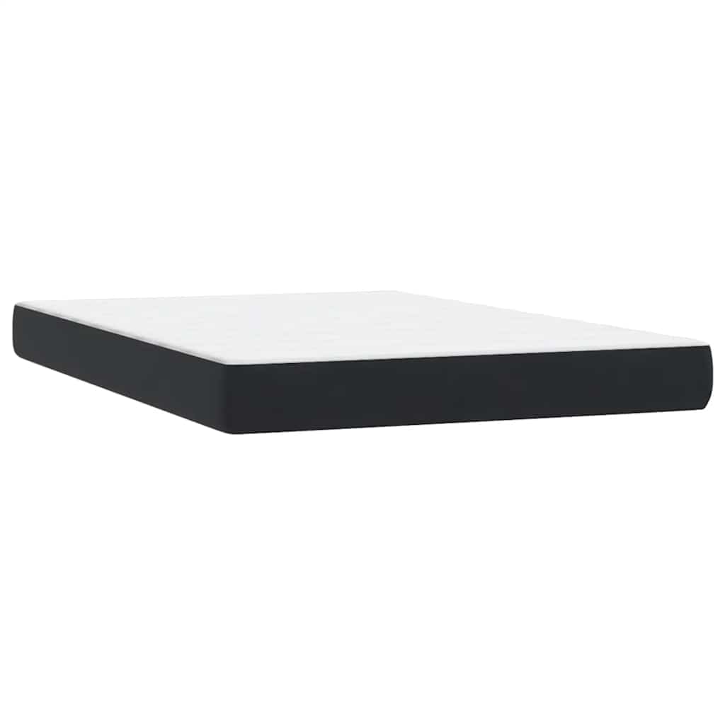 Κρεβάτι Boxspring με Στρώμα Μαύρο 1140x210 εκ. Βελούδινο