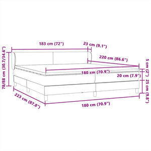 Box Spring κρεβάτι με στρώματα σκούρο πράσινο Βελούδινο - Pakobazaar