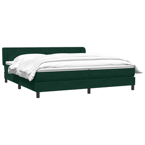 Box Spring κρεβάτι με στρώματα σκούρο πράσινο Βελούδινο - Pakobazaar