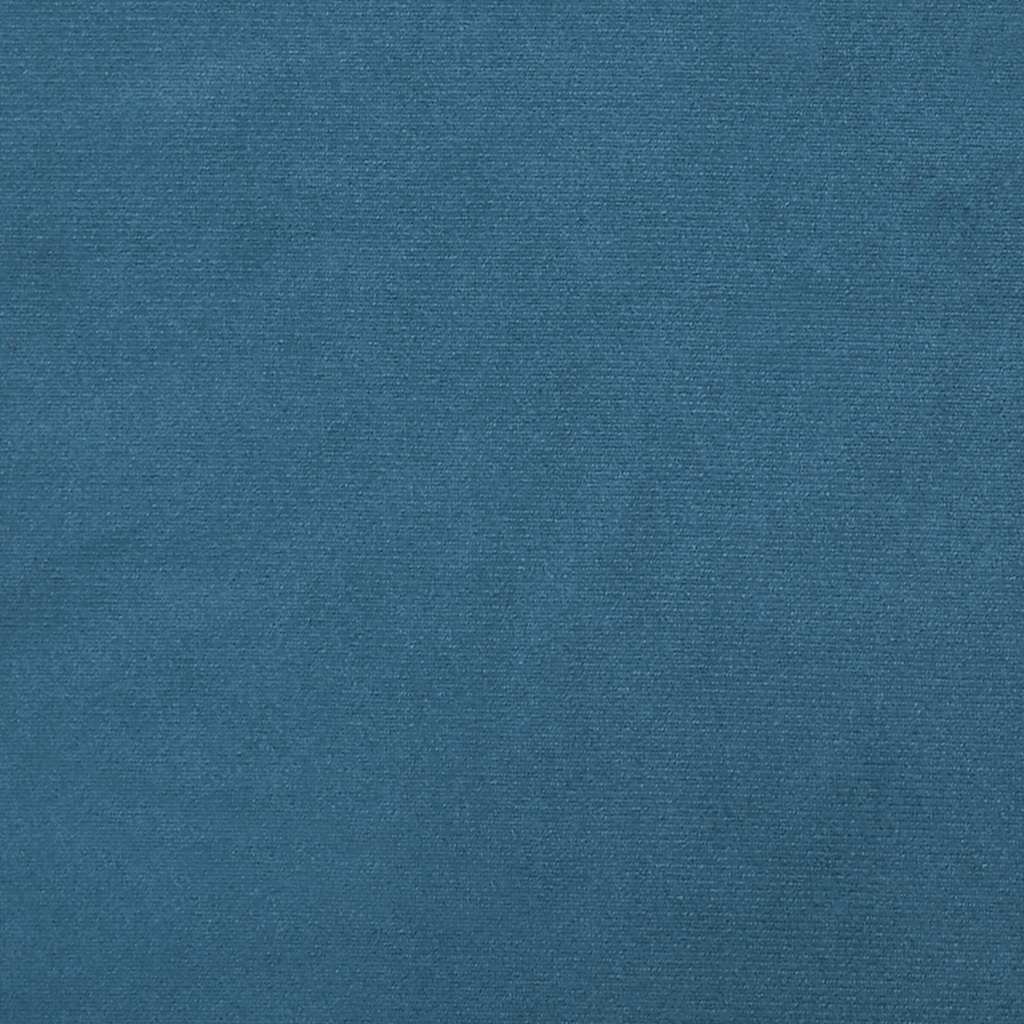 Κρεβάτι Boxspring με Στρώμα Σκούρο Μπλε 140x210 εκ. Βελούδινο