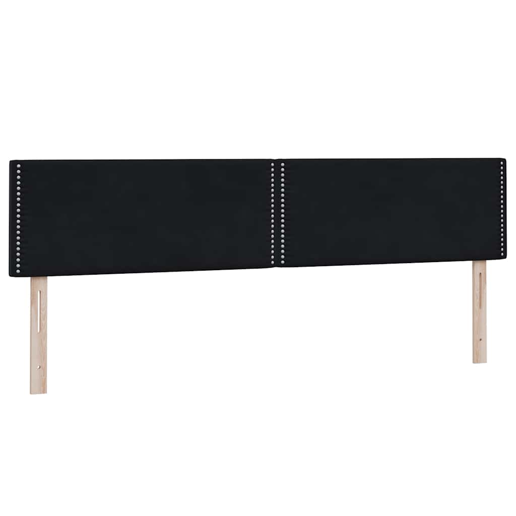 Box Spring Κρεβάτι με στρώματα Μαύρο 180x210 cm Velvet - Pakobazaar