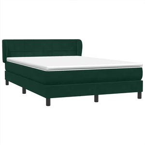 Κρεβάτι Boxspring με Στρώμα Σκούρο Πράσινο 160x210εκ. Βελούδινο - Pakobazaar