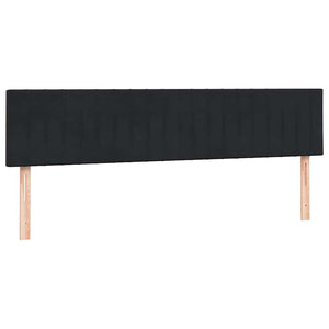 Box Spring Κρεβάτι με στρώματα Μαύρο 180x210 cm Velvet - Pakobazaar