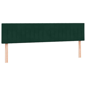 Box Spring Κρεβάτι με στρώματα Σκούρο πράσινο Βελούδινο - Pakobazaar