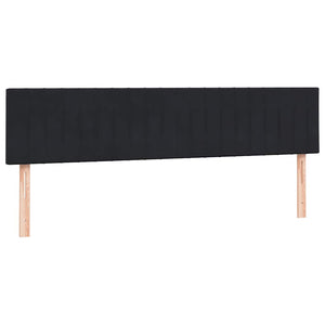 Box Spring Κρεβάτι με στρώματα Μαύρο 200x210 cm Βελούδινο