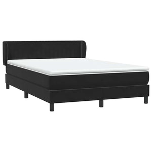 Box Spring Κρεβάτι με στρώμα Μαύρο 160x220 cm Βελούδινο - Pakobazaar