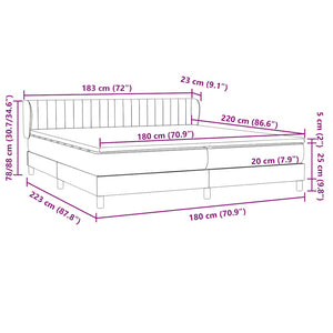 Box Spring κρεβάτι με στρώματα σκούρο πράσινο Βελούδινο - Pakobazaar