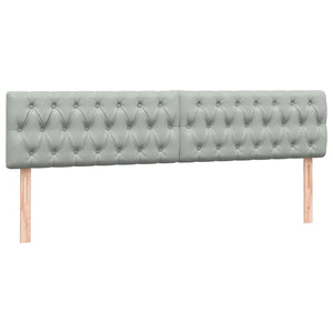 Box Spring κρεβάτι με στρώματα ανοιχτό γκρι 180x220cm Βελούδινο - Pakobazaar