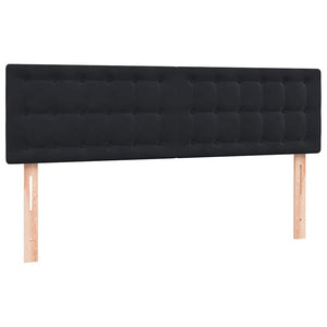 Κρεβάτι Boxspring με Στρώμα Μαύρο 160x210 εκ. Βελούδινο