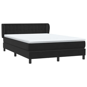 Box Spring Κρεβάτι με στρώμα Μαύρο 160x220 cm Βελούδινο - Pakobazaar