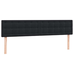 Κρεβάτι Box Spring με στρώματα Μαύρο 200x220 cm Βελούδινο - Pakobazaar
