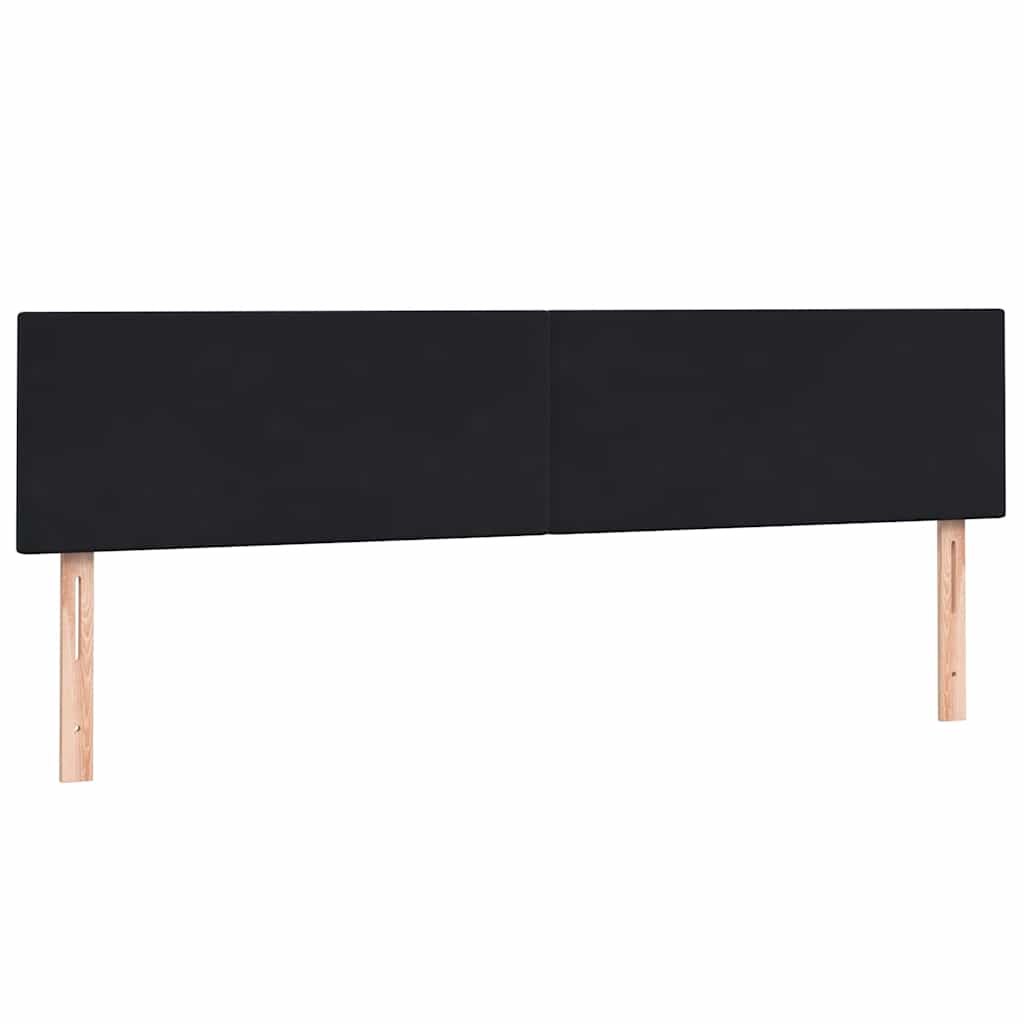Κρεβάτι Boxspring με Στρώμα Μαύρο 200x210 εκ. Βελούδινο - Pakobazaar