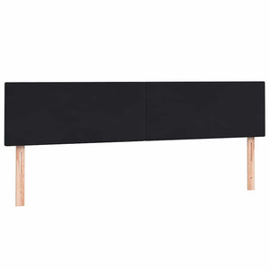 Κρεβάτι Boxspring με Στρώμα Μαύρο 200x210 εκ. Βελούδινο