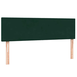 Box Spring κρεβάτι με στρώμα σκούρο πράσινο 160x220cm Βελούδινο
