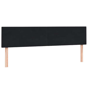 Box Spring Κρεβάτι με στρώμα Μαύρο 200x220 cm Βελούδινο - Pakobazaar