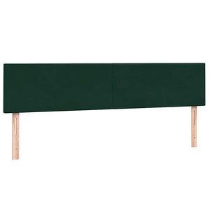 Box Spring Κρεβάτι με στρώμα Σκούρο πράσινο 200x220cm Βελούδινο - Pakobazaar