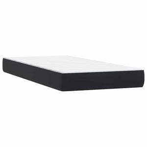 Box Spring Κρεβάτι με στρώμα Μαύρο 80x210 εκ. Βελούδινο
