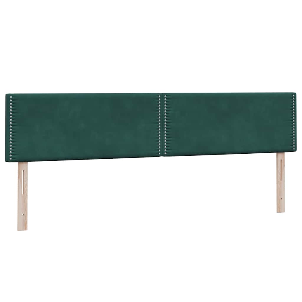 Κρεβάτι Boxspring με Στρώμα Σκούρο Πράσινο 180x210εκ. Βελούδινο