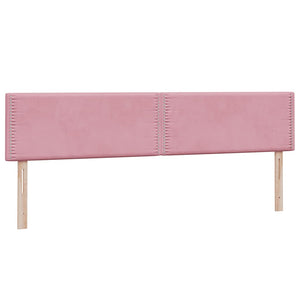 Κρεβάτι Boxspring με Στρώμα Ροζ 180x210 εκ. Βελούδινο