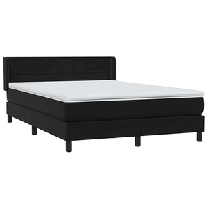 Box Spring Κρεβάτι με στρώμα Μαύρο 160x220 cm Βελούδινο - Pakobazaar