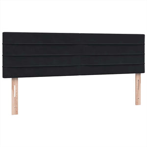 Κρεβάτι Boxspring με Στρώμα Μαύρο 1140x210 εκ. Βελούδινο - Pakobazaar