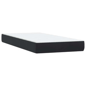 Κρεβάτι Boxspring με Στρώμα Μαύρο 200x210 εκ. Βελούδινο