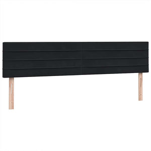 Κρεβάτι Boxspring με Στρώμα Μαύρο 200x210 εκ. Βελούδινο