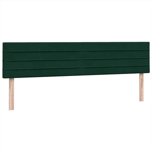 Κρεβάτι Boxspring με Στρώμα Σκούρο Πράσινο 200x210εκ. Βελούδινο