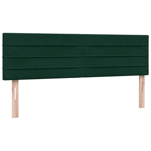 Box Spring κρεβάτι με στρώμα σκούρο πράσινο 160x220cm Βελούδινο