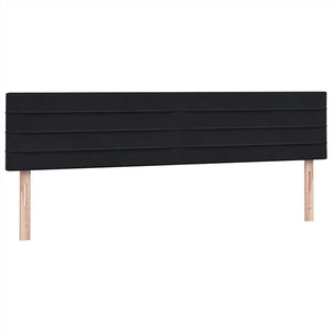 Box Spring Κρεβάτι με στρώμα Μαύρο 200x220 cm Βελούδινο - Pakobazaar