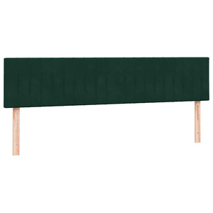 Box Spring κρεβάτι με στρώμα σκούρο πράσινο 180x220cm Βελούδινο