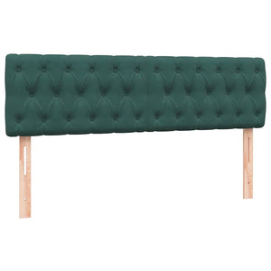 Box Spring κρεβάτι με στρώμα σκούρο πράσινο 160x220cm Βελούδινο - Pakobazaar