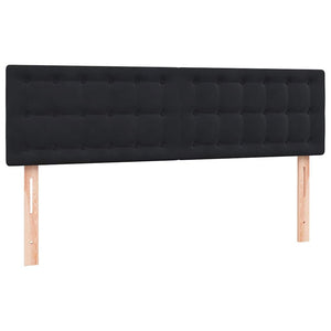 Box Spring Κρεβάτι με στρώμα Μαύρο 160x220 cm Βελούδινο - Pakobazaar