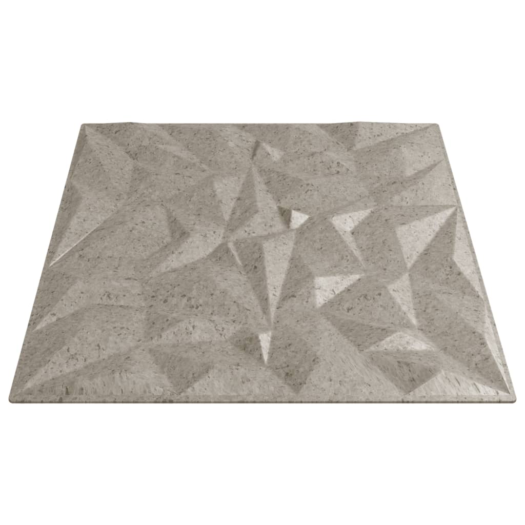 Πάνελ Τοίχου 24 Τεμ. Σχ. Αμέθυστου Τσιμέντο 50x50εκ. 6μ² XPS
