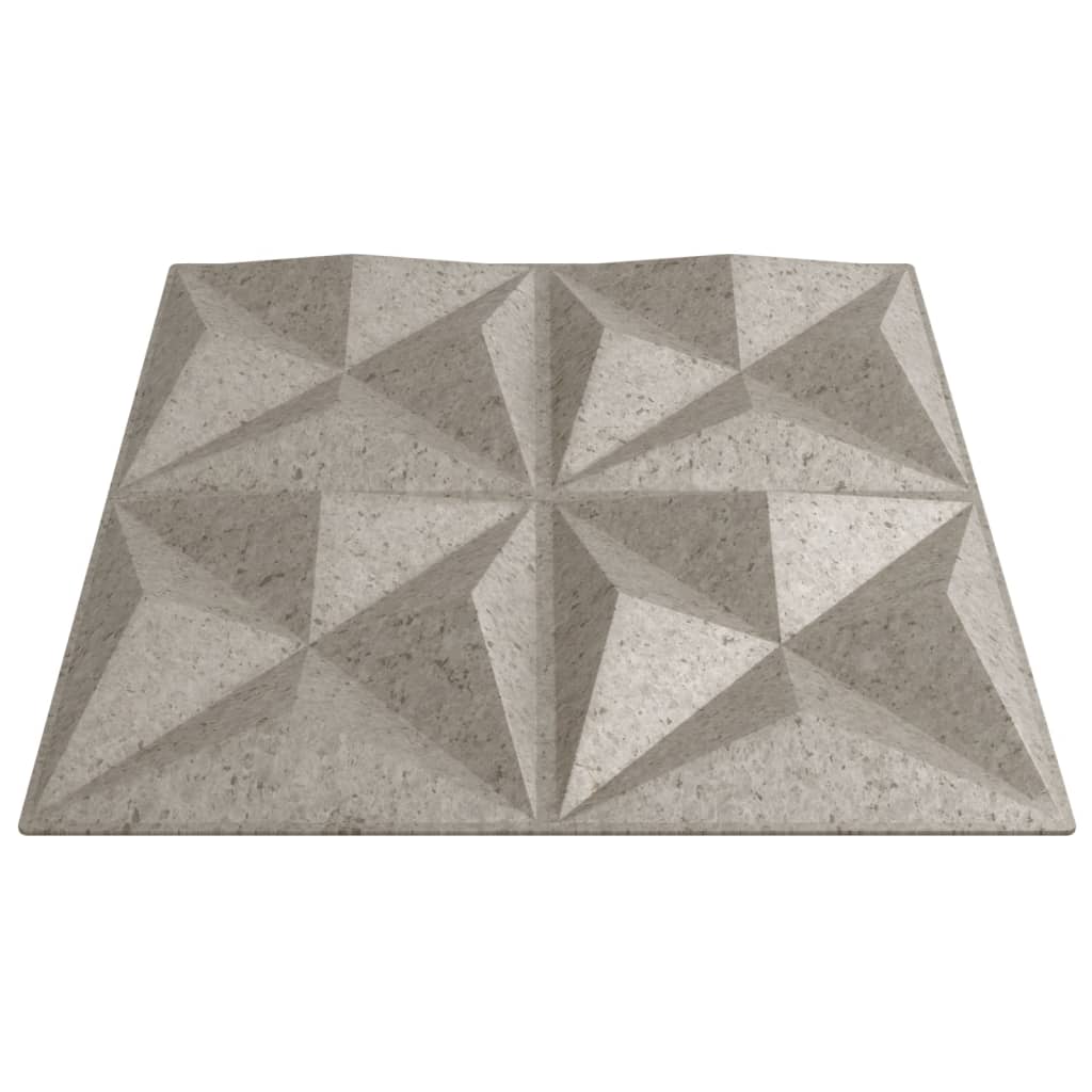 Πάνελ Τοίχου 48 τεμ. Τσιμέντο Origami 50 x 50 εκ. 12 μ² από XPS