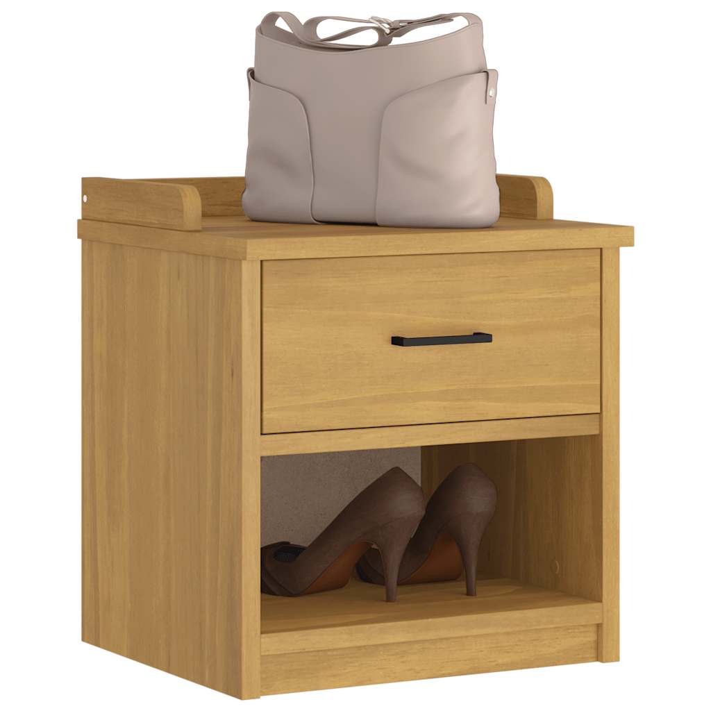 Πάγκος διαδρόμου "SANDNES" 45x40x50 εκ.Πεύκο μασίφ ξύλο