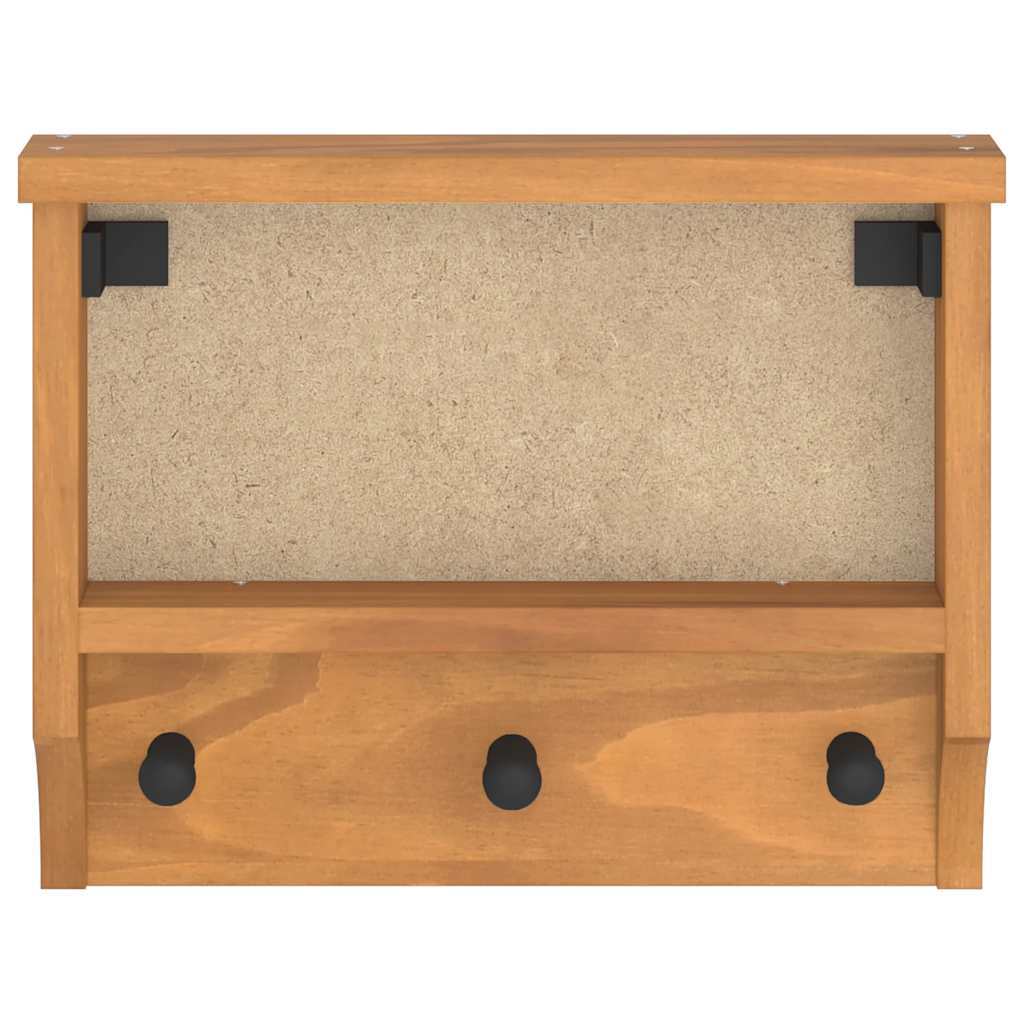Επίτοιχη κρεμάστρα παλτών SANDNES 45x12x35 εκ.Πεύκο μασίφ ξύλο