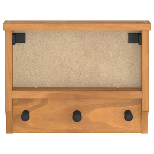 Επίτοιχη κρεμάστρα παλτών SANDNES 45x12x35 εκ.Πεύκο μασίφ ξύλο