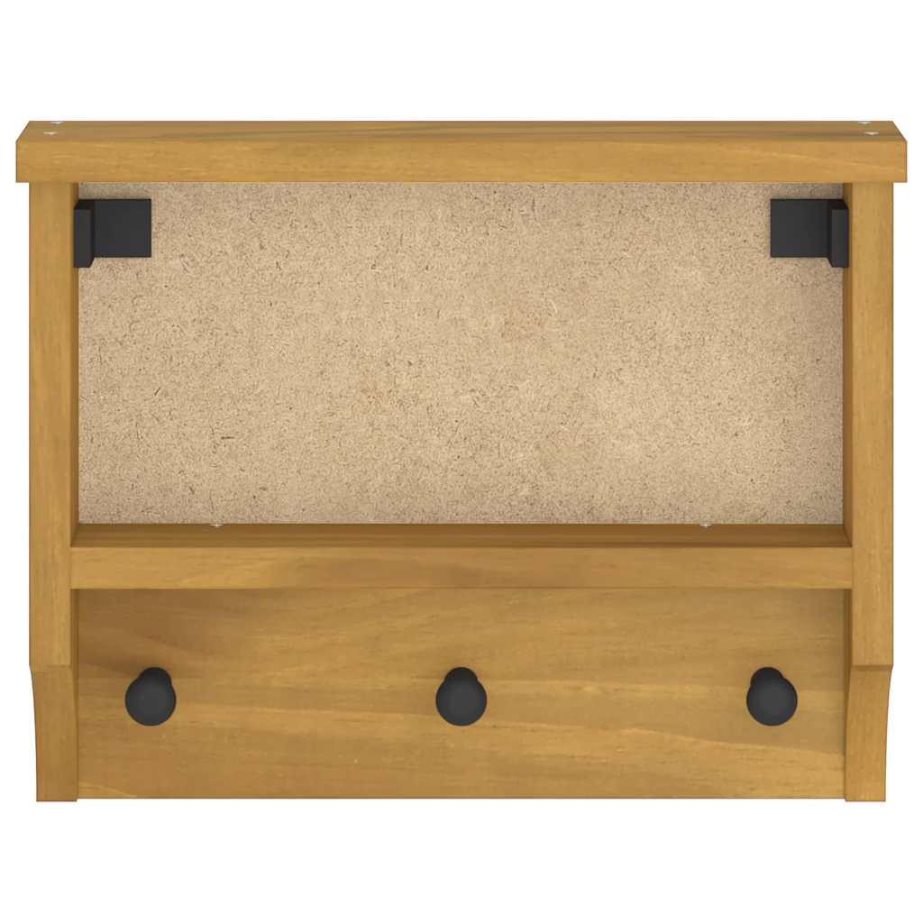 Επίτοιχη κρεμάστρα παλτών SANDNES 45x12x35 εκ.Πεύκο μασίφ ξύλο