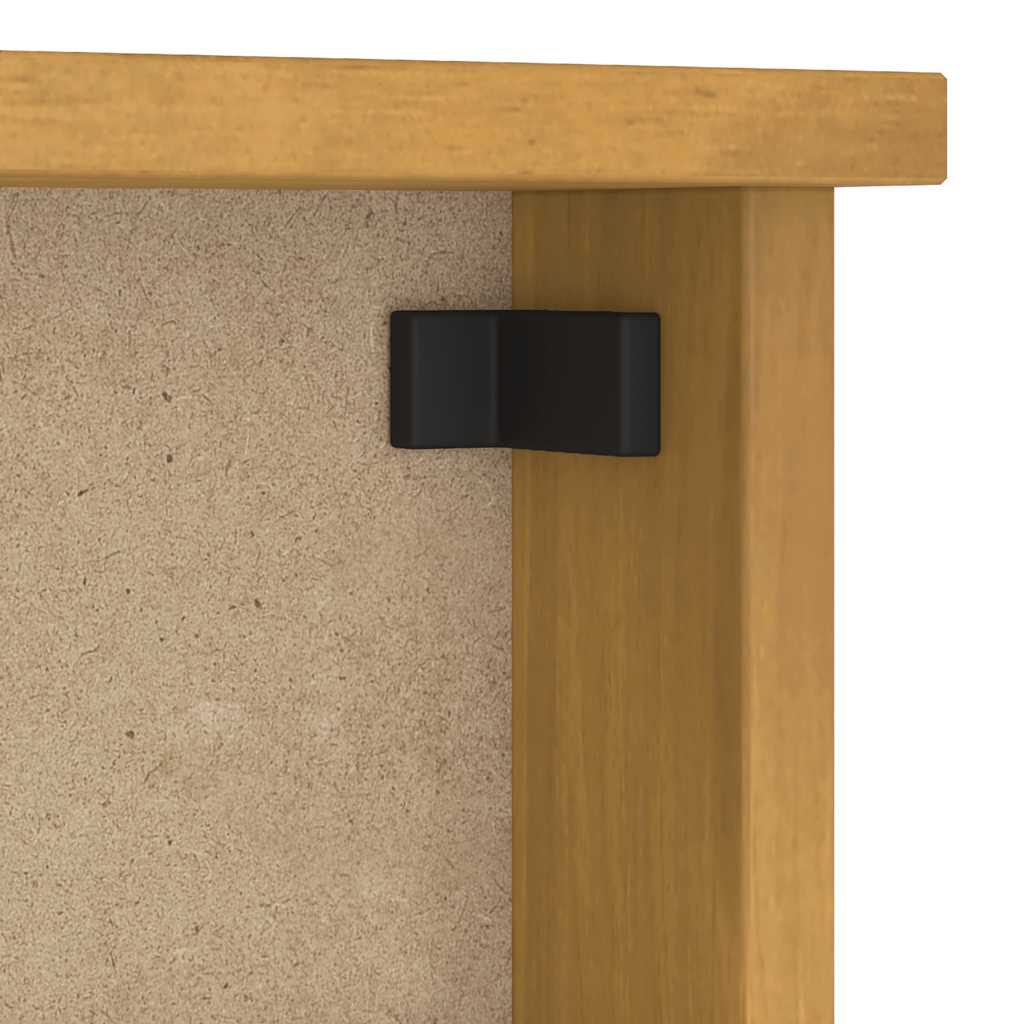 Επίτοιχη κρεμάστρα παλτών SANDNES 45x12x35 εκ.Πεύκο μασίφ ξύλο