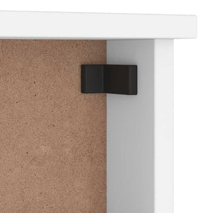 Επίτοιχη κρεμάστρα παλτών SANDNES Λευκό 45x12x35 εκ. Πεύκο ξύλο
