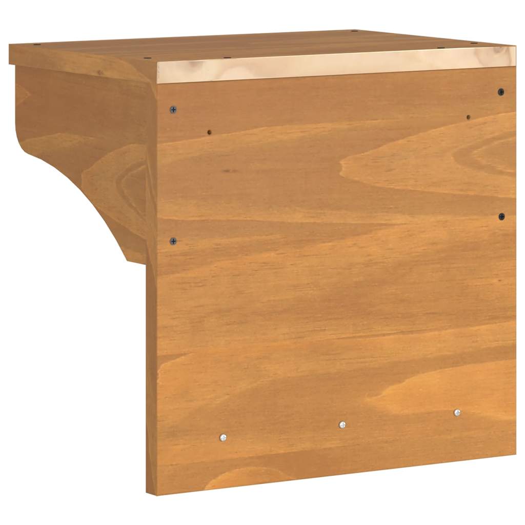 Επίτοιχη κρεμάστρα παλτών SANDNES 43x30x42 εκ. Πεύκο μασίφ ξύλο