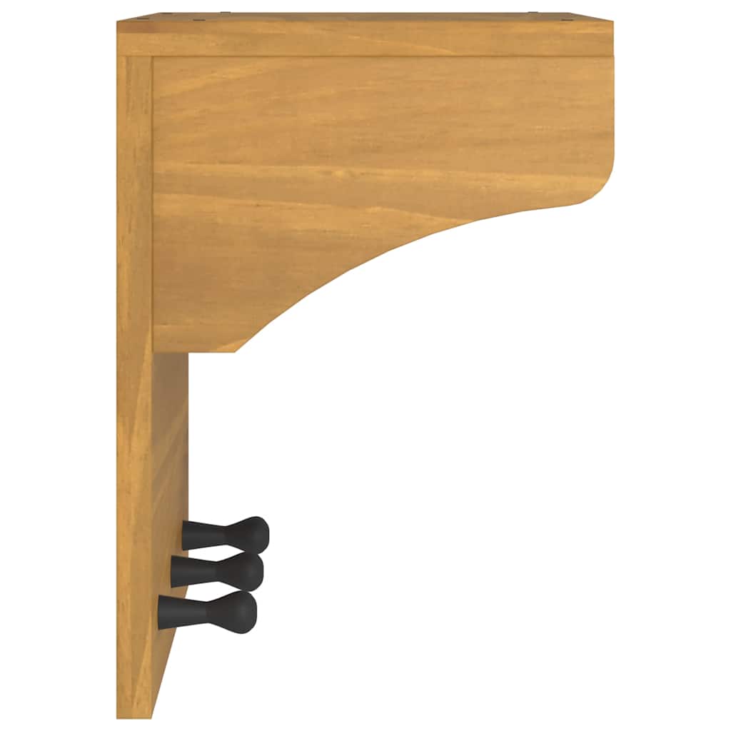 Επίτοιχη κρεμάστρα παλτών SANDNES 43x30x42 εκ. Πεύκο μασίφ ξύλο