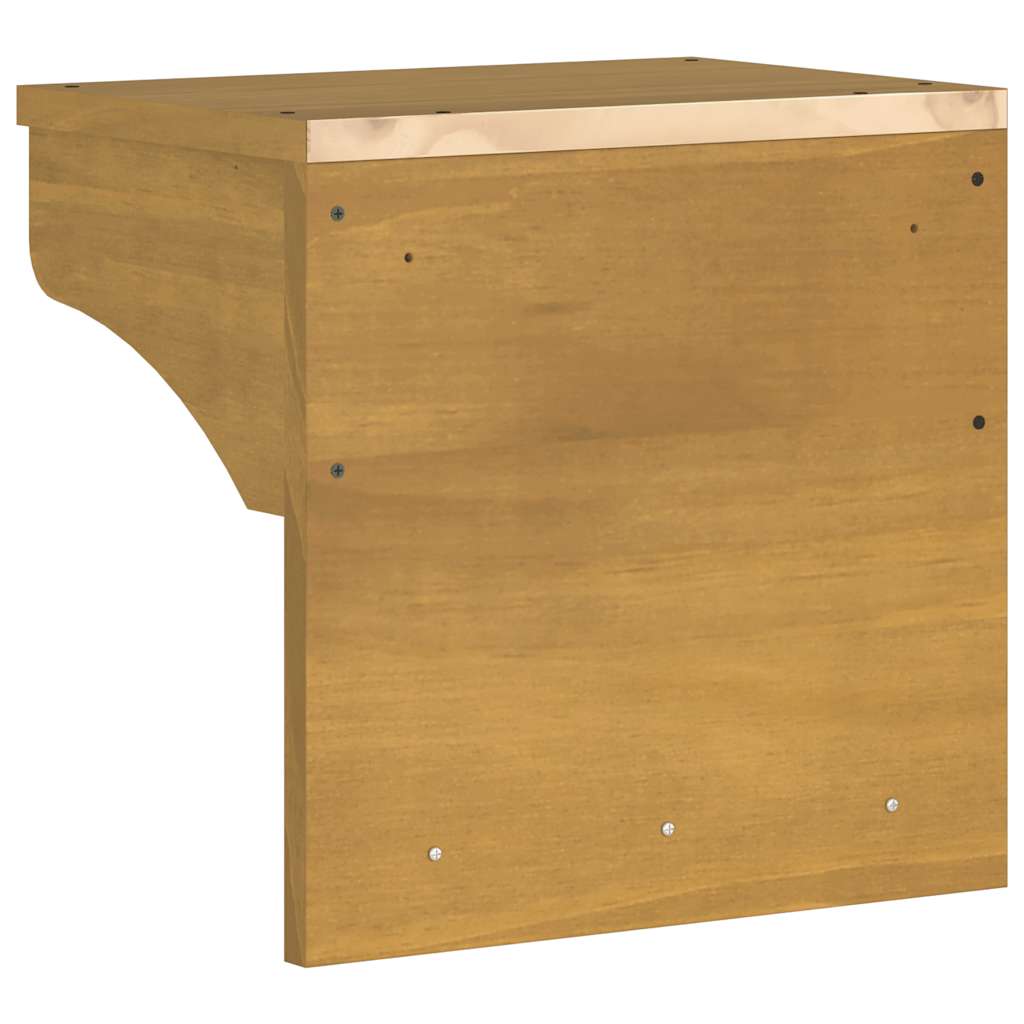 Επίτοιχη κρεμάστρα παλτών SANDNES 43x30x42 εκ. Πεύκο μασίφ ξύλο