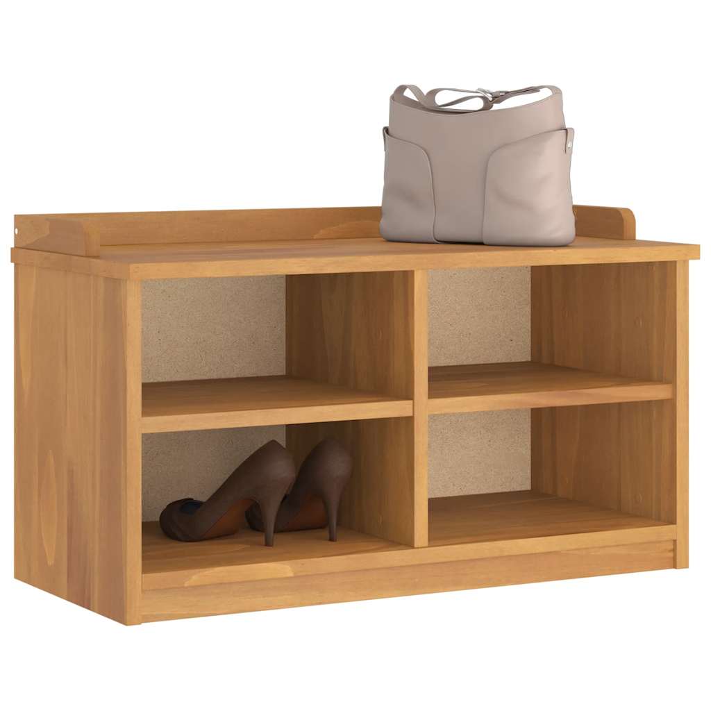 Πάγκος διαδρόμου "SANDNES" 87x40x50 εκ. Πεύκο μασίφ ξύλο