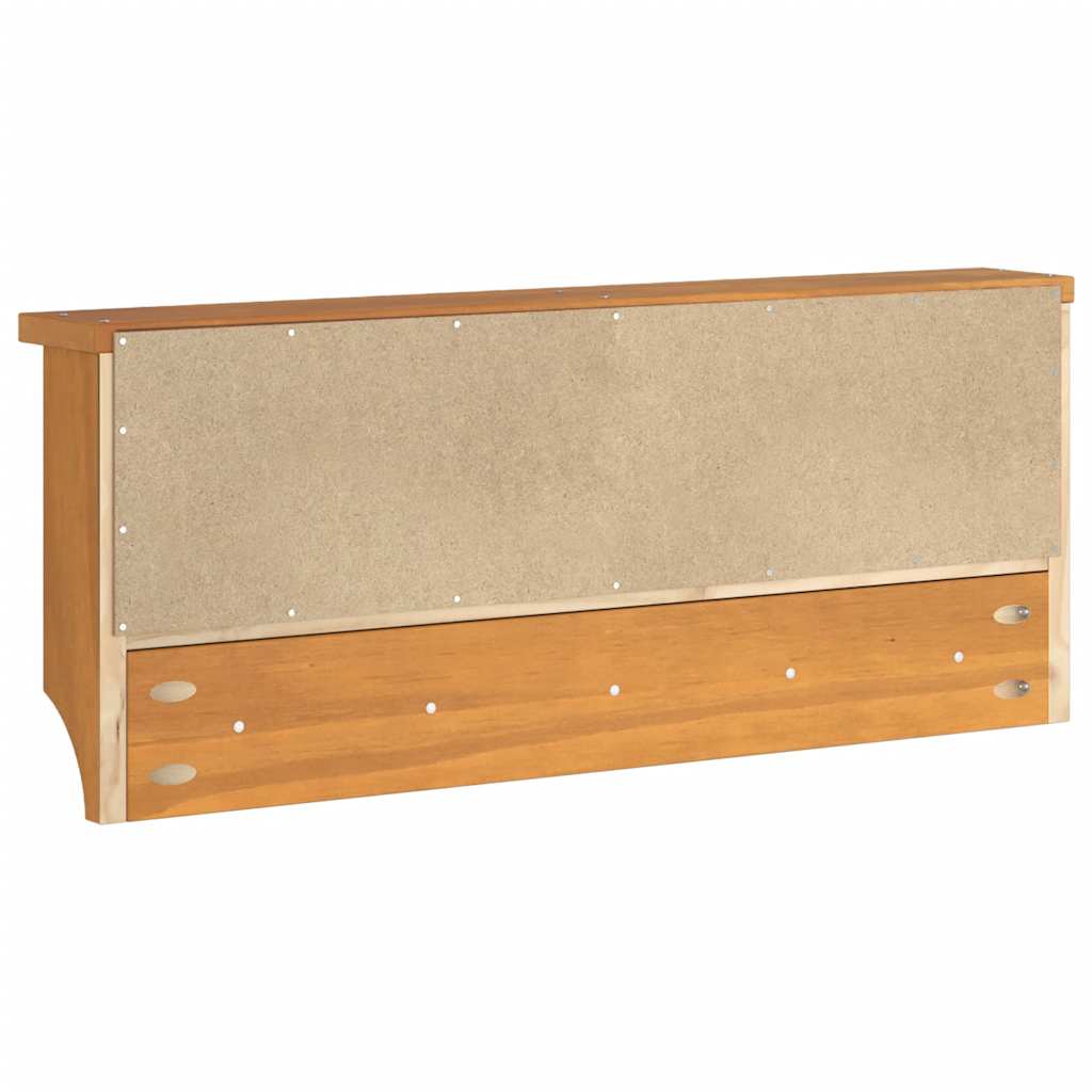Επίτοιχη κρεμάστρα παλτών SANDNES 87x12x35 εκ. Πεύκο μασίφ ξύλο
