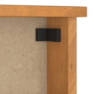 Επίτοιχη κρεμάστρα παλτών SANDNES 87x12x35 εκ. Πεύκο μασίφ ξύλο