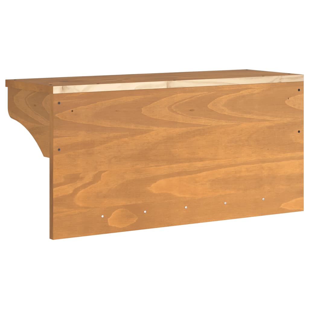 Επίτοιχη κρεμάστρα παλτών SANDNES 87x30x42 εκ. Πεύκο μασίφ ξύλο