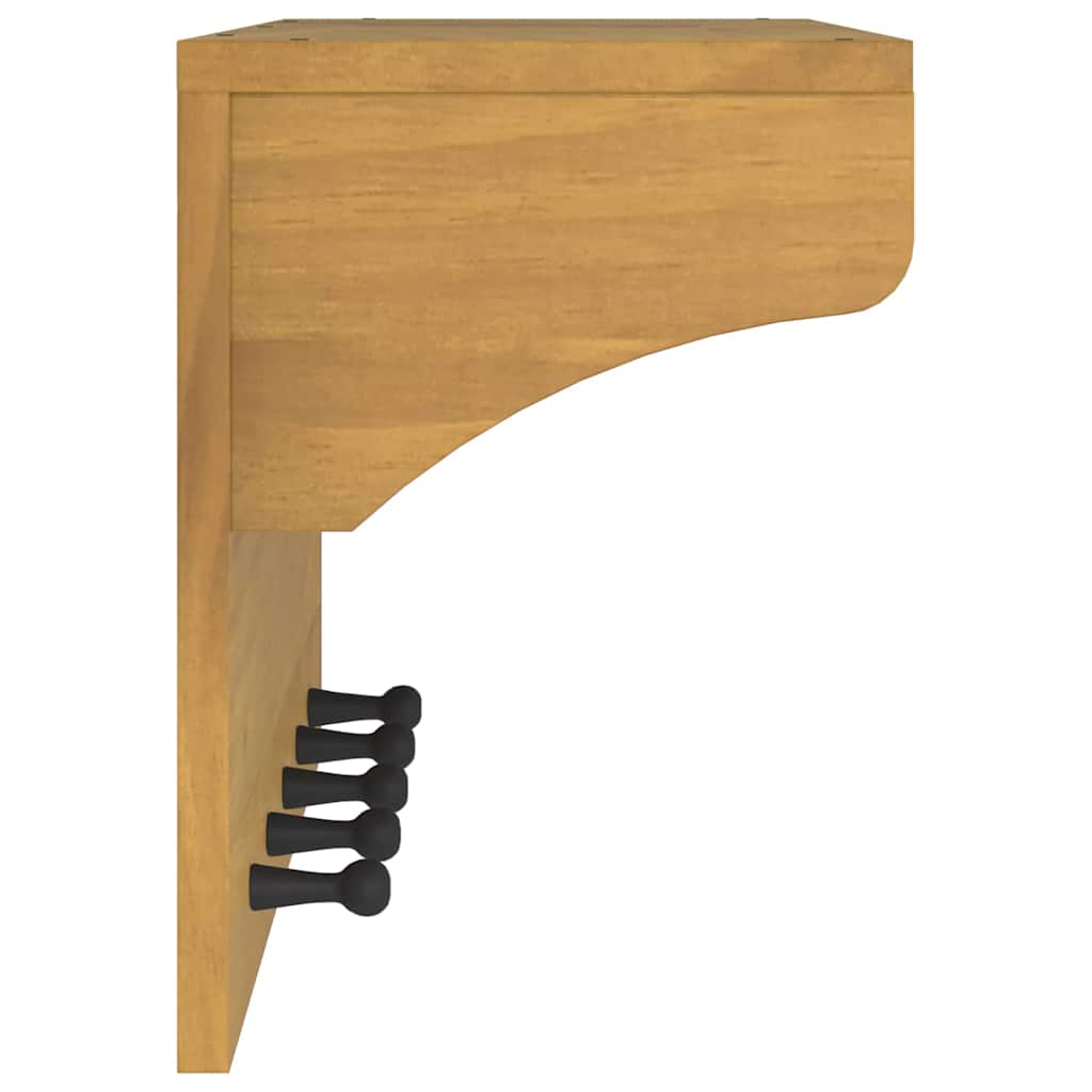 Επίτοιχη κρεμάστρα παλτών SANDNES 87x30x42 εκ. Πεύκο μασίφ ξύλο - Pakobazaar