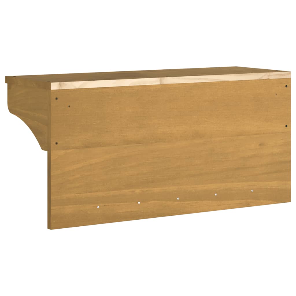 Επίτοιχη κρεμάστρα παλτών SANDNES 87x30x42 εκ. Πεύκο μασίφ ξύλο - Pakobazaar